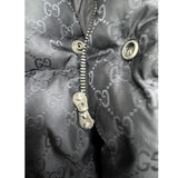 Gucci GG Monogram Jacket Nylon Padded Black Size 52 RRP £2600