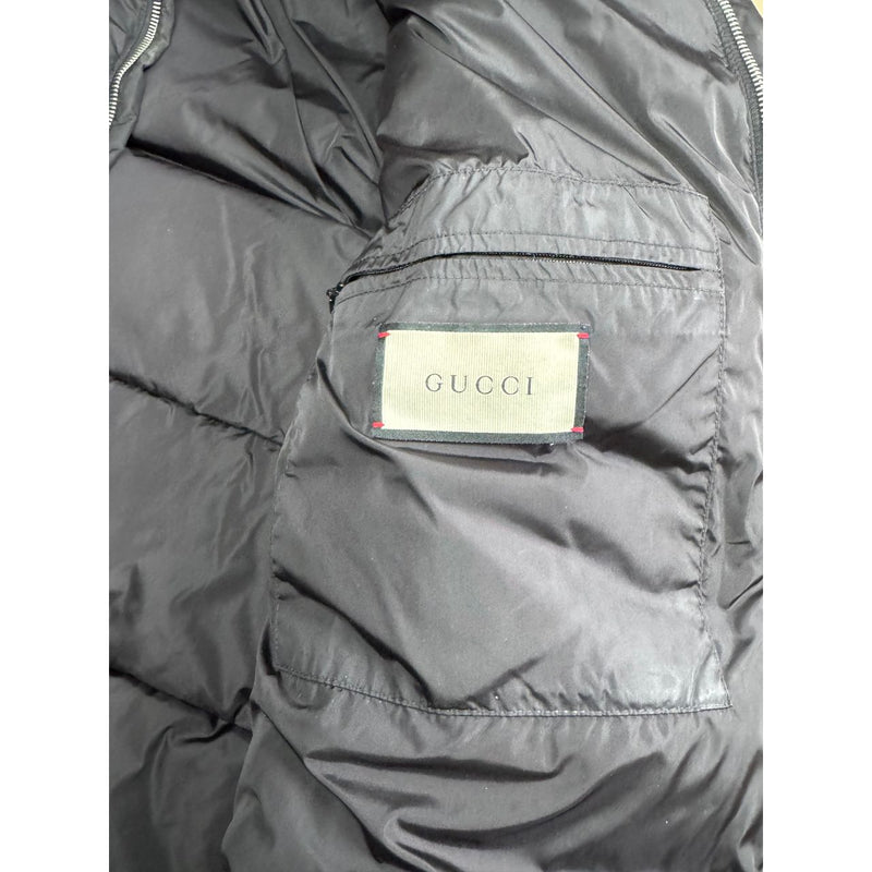 Gucci GG Monogram Jacket Nylon Padded Black Size 52 RRP £2600
