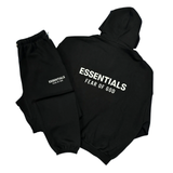 FEAR OF GOD ESSENTIALS BLACK TRACKSUIT (FW24)