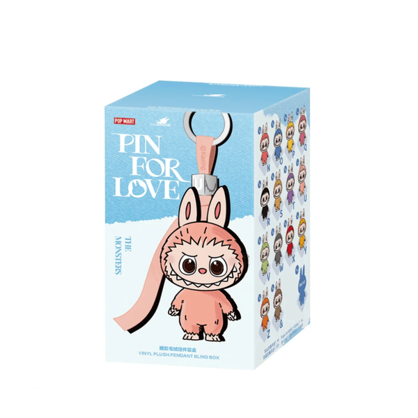 Pop Mart Labubu The Monsters Pin for Love Series Vinyl Plush Pendant (N-Z) SINGLE Blind Box