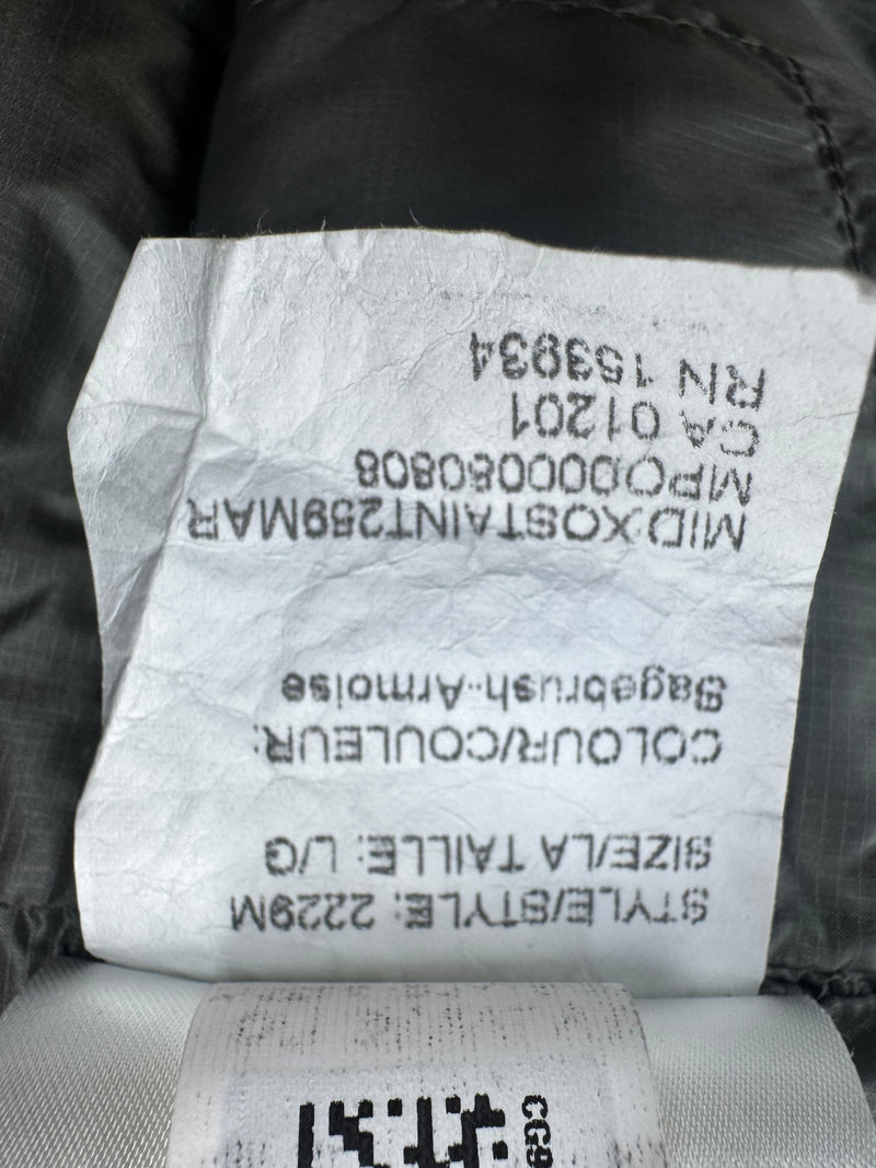 Canada goose Crofton Gilet Sage Green Size Large RRP £575