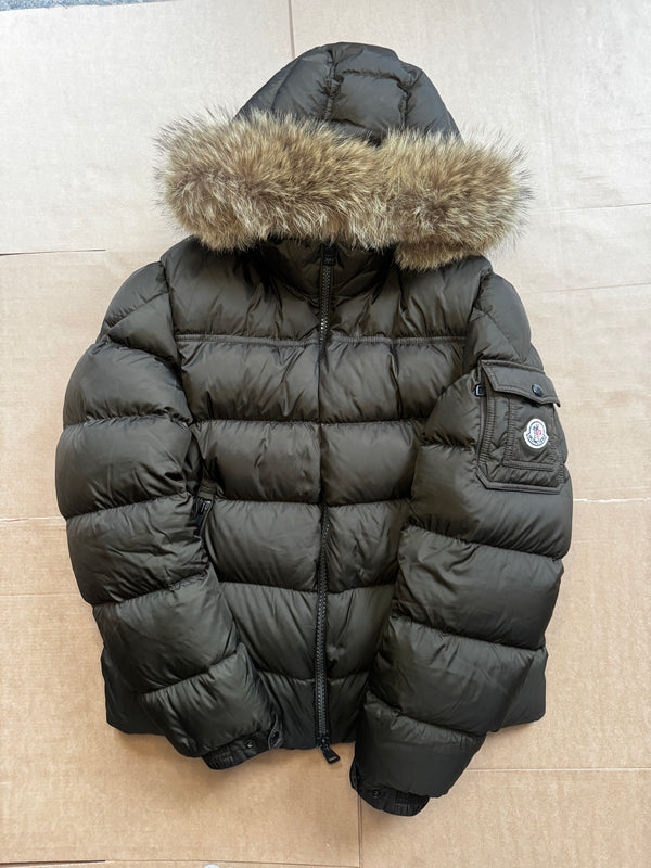 Moncler Marque Khaki Jacket Size 3 / Small Medium Great Condition RRP: £1780
