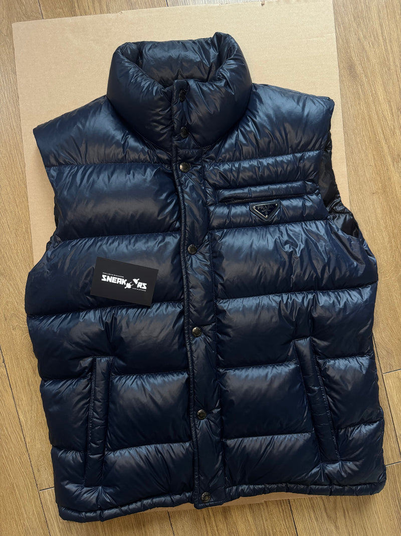 Prada Navy Nylon Gilet Size 46 (FITS Small/Medium) RRP: £1500