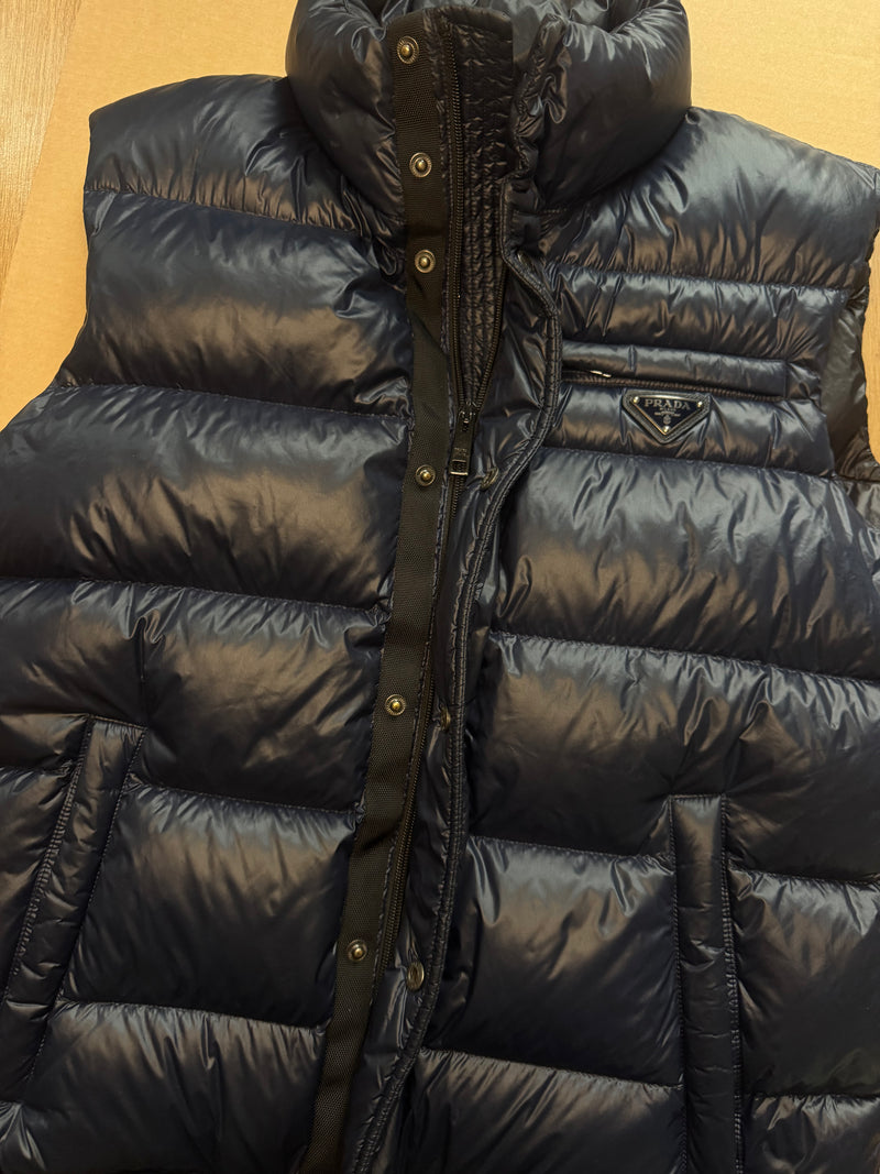 Prada Navy Nylon Gilet Size 46 (FITS Small/Medium) RRP: £1500