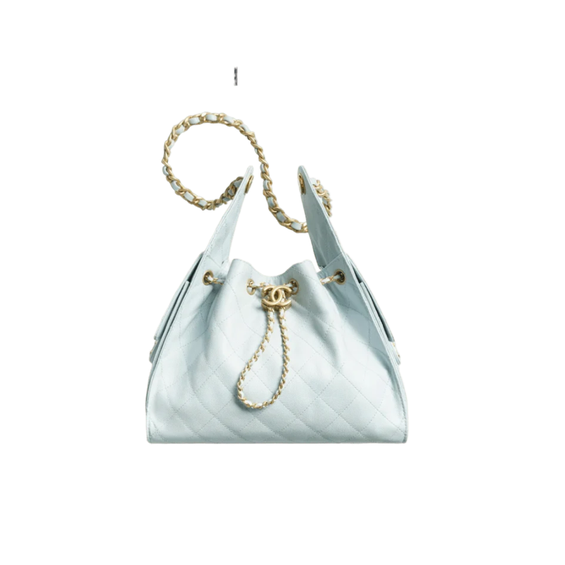 Chanel 25 Small Handbag Hobo Light Blue